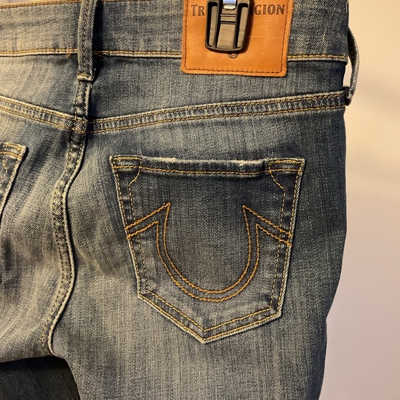 10. True Religion Mid Rise Super Skinny Classic Blue Jeans Size 27 - Picture 10 of 15
